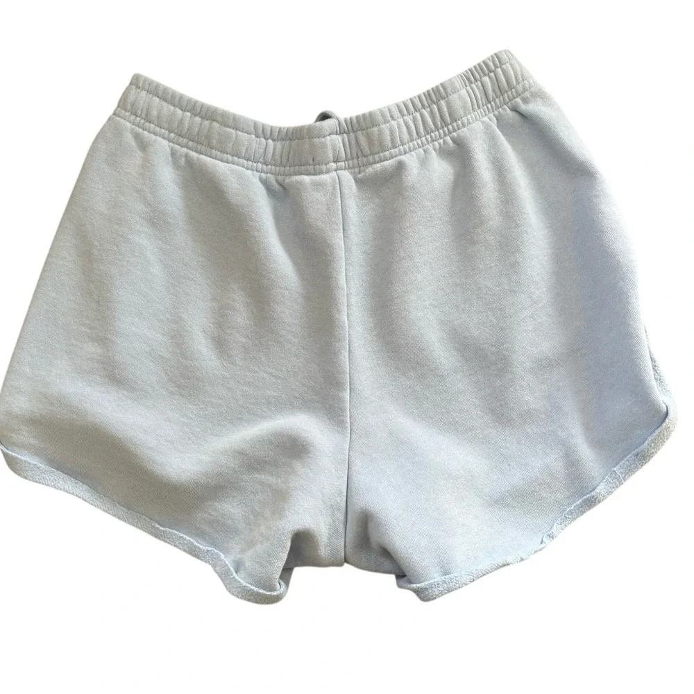 Playboy By PacSun Bunny Sweat Shorts Sz S Drawstring Pockets Med Blue Pull On